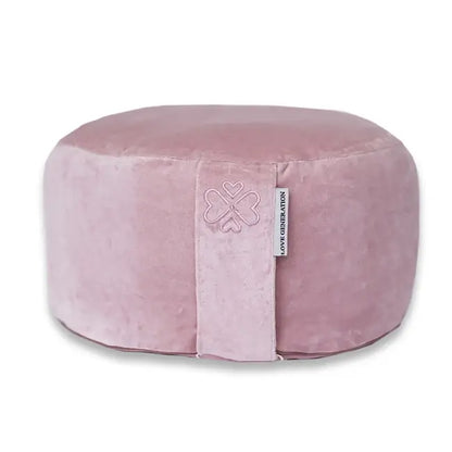 Meditatiekussen rond velvet - Love Generation - oud roze