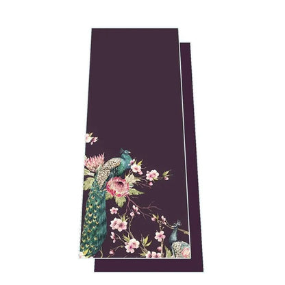 Yoga handdoek tweezijdig - Love Generation - royal peacock