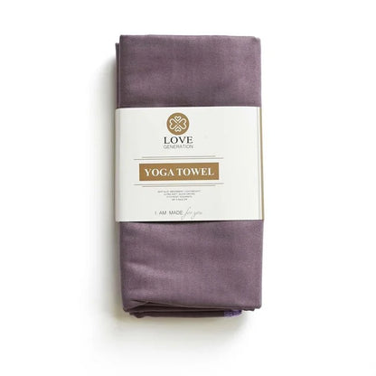 Yoga handdoek tweezijdig - Love Generation - roze & paars
