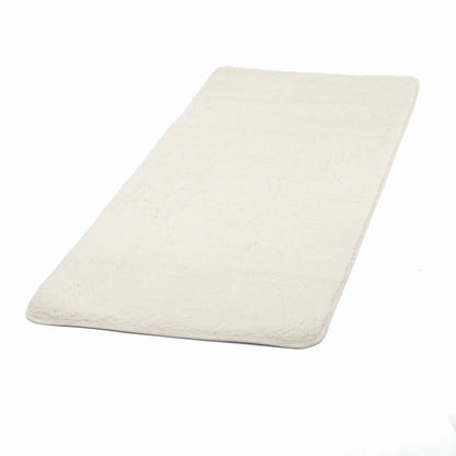 Wollen yogamat scheerwol premium omgezoomd extra groot - 200 x 75 cm - Bodhi Vishnu - naturel